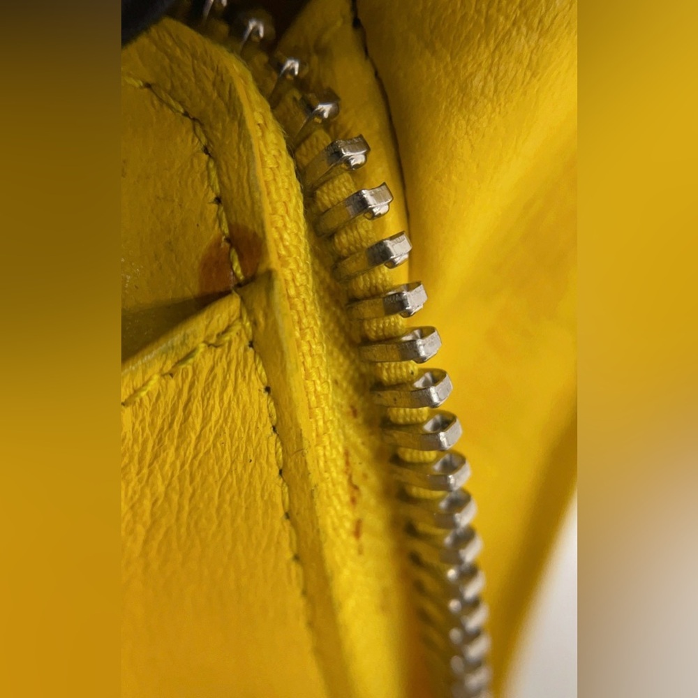 Balenciaga Leather Yellow Clutch Organizer - Picture 8 of 11